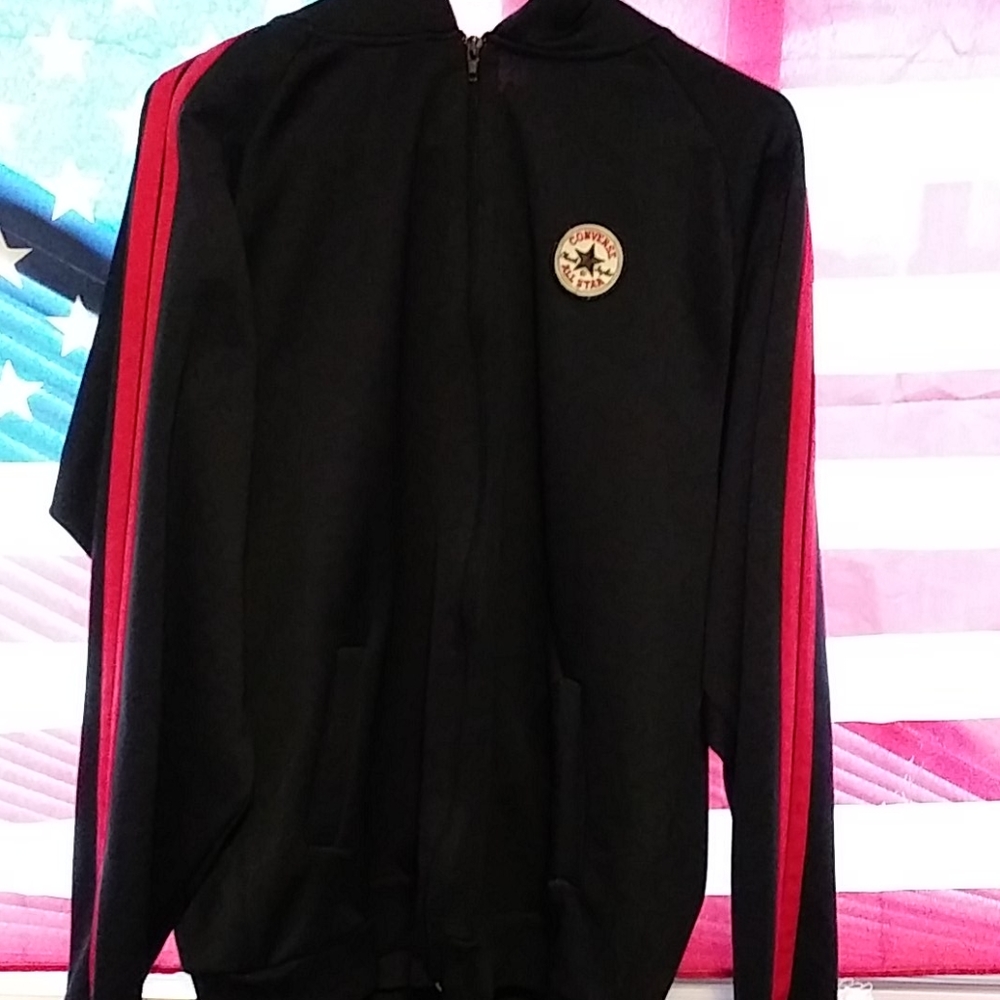 CONVERSE POLYESTER TRACK JACKET SIZE 2XL